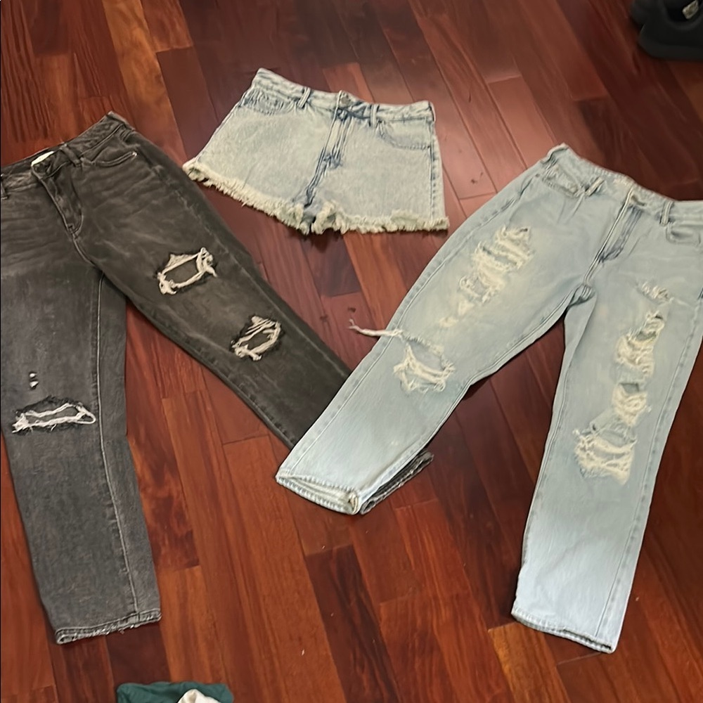 Pacsun size 28 Distressed Denim Jeans and Shorts lot